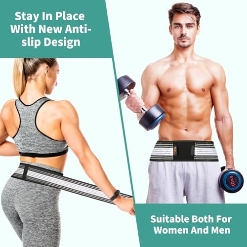Image of DOLTAS Sacroiliac SI Joint Hip Belt - Adjustable Hip Belt for Back Pain, Sciatica Belt, Pelvic Support Belt for SI Joint Pain & Lower Back Pain Relief - Unisex Support Brace for Men & Women