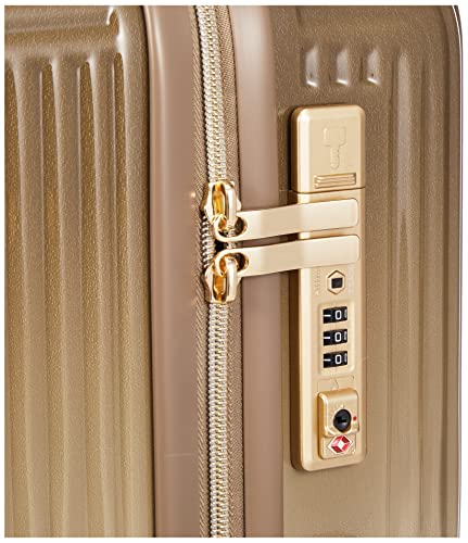 シフレ スーツケース ハードジッパー 中型 Mサイズ 付き LUN2116-55 43L 55 cm 3.4kg 内装抗菌 TSAロック カフェラテMサイズ