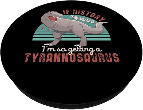Miniatura 2 de Divertido tiranosaurio T Rex dinosaurio amante favorito dinosaurio PopSockets intercambiables PopGrip