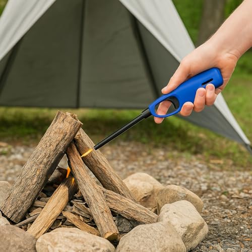 Encendedor multipropósito recargable azul para barbacoa miniatura 4