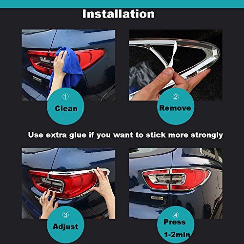 Automan - Embellecedores cromados para Renault Kadjar 2015-2016