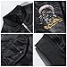 XYXIONGMAO Streetwear Bomber Jackets Windbreaker Techwear ghost embroidery pattern Clothes Flight Jacket for Men(Black,M)