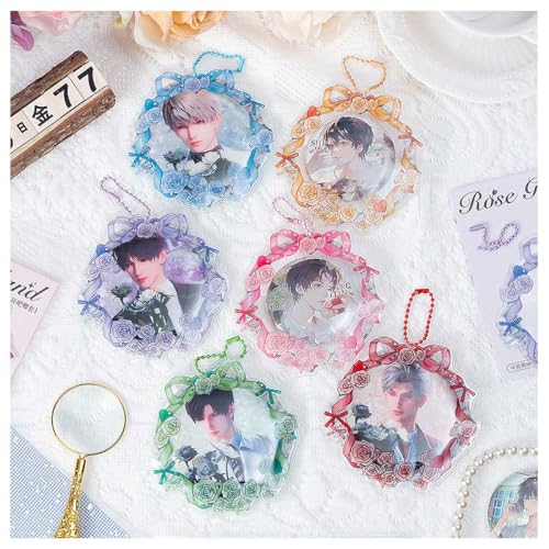 ʃobWJo[ PVC ʃobW L[z_[ 6Zbg o { ԗ  یJo[ RNV fBXvC ی h~ AjObY { ɃobO ۃobW 75mm/58mmʃobWΉ