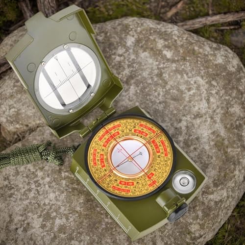 Survival Compass - Equipment Tool with Lanyard & Pouch, Waterproof Map Compass for Navigation, ABS Outdoor Gear for Backpacking, Fishing, Scout, and Camping Adventures, .05x1.77 inches, 220g – Image 4