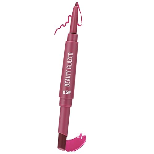 MYUANGO Lápiz labial de terciopelo mate + delineador de labios 2 en 1, kit de maquillaje de labios vegano de larga duración para labios coloridos y