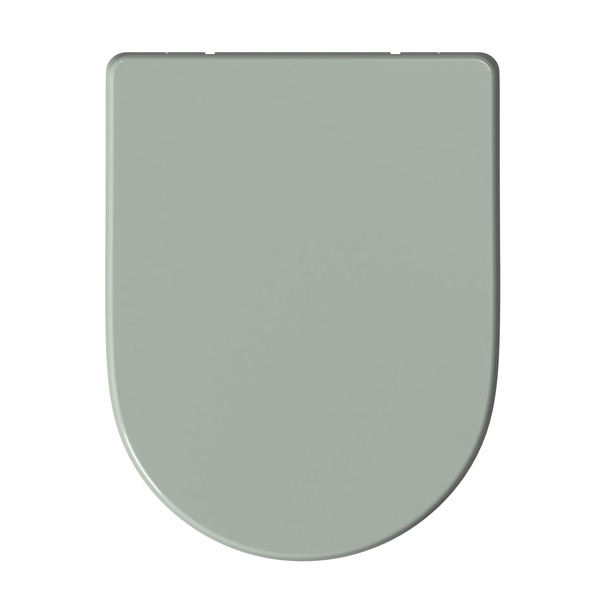 AQUALONA® Premium Thermoplastic Toilet Seat Soft Close Hardwearing Seat with Two Button Hinge Release D Shaped Easy to Clean Simple Installation Top and Bottom Fittings (White - D Shape) — view 15