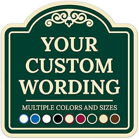 Sigo Signs Custom Indoor/Outdoor Decorative Sign,Custom Personalized Green Background Sign, 18x18 Inches, ACM, Fade Resistant, Made in USA by Sigo Signs Cover