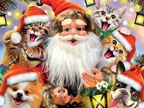 Ceaco Selfies Holiday Santa Selfie Jigsaw Puzzle, 550 Pieces