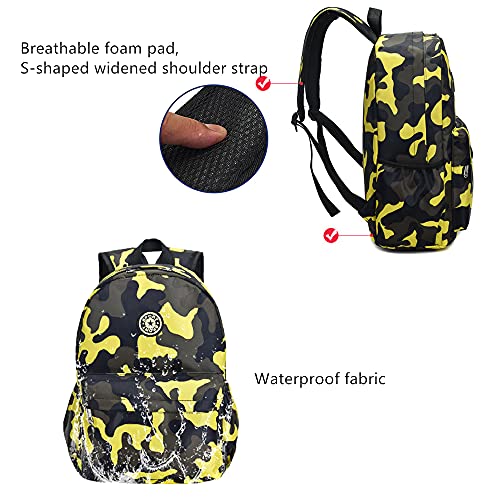 Lamografy Kids Backpack For Boys Camo Print Elementary School Bag Preschool Daypack Outdoor Kindergarten Bag #TOP5