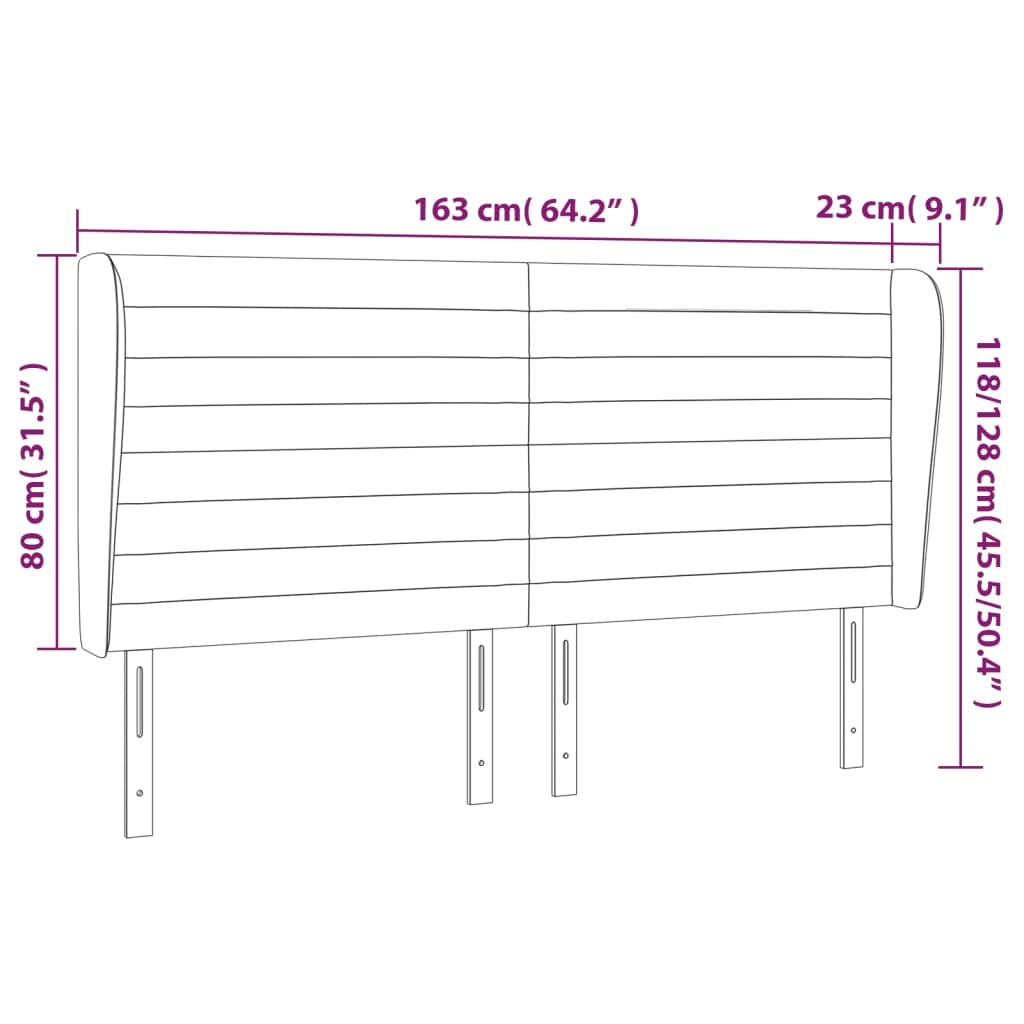 Reposacabezas clásico de tela crema de 163 cm, altura ajustable 118/128 cm, patas de madera, proporciona un excelente soporte para la espalda mientras lee o ve la televisión.