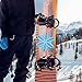 3D Snowflake Snowboarding Stomp Pad PVC Material Universal Accessory Anti Slip for Winter Sports Lightweight Sturdy, Blue