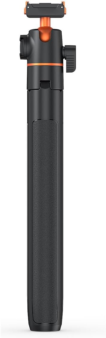 Tripod Selfie Stick, Action Camera Tripod Stand, Magnetic Quick Release, 360 Ball Head, 140cm Extendable, for Vlog Recording
