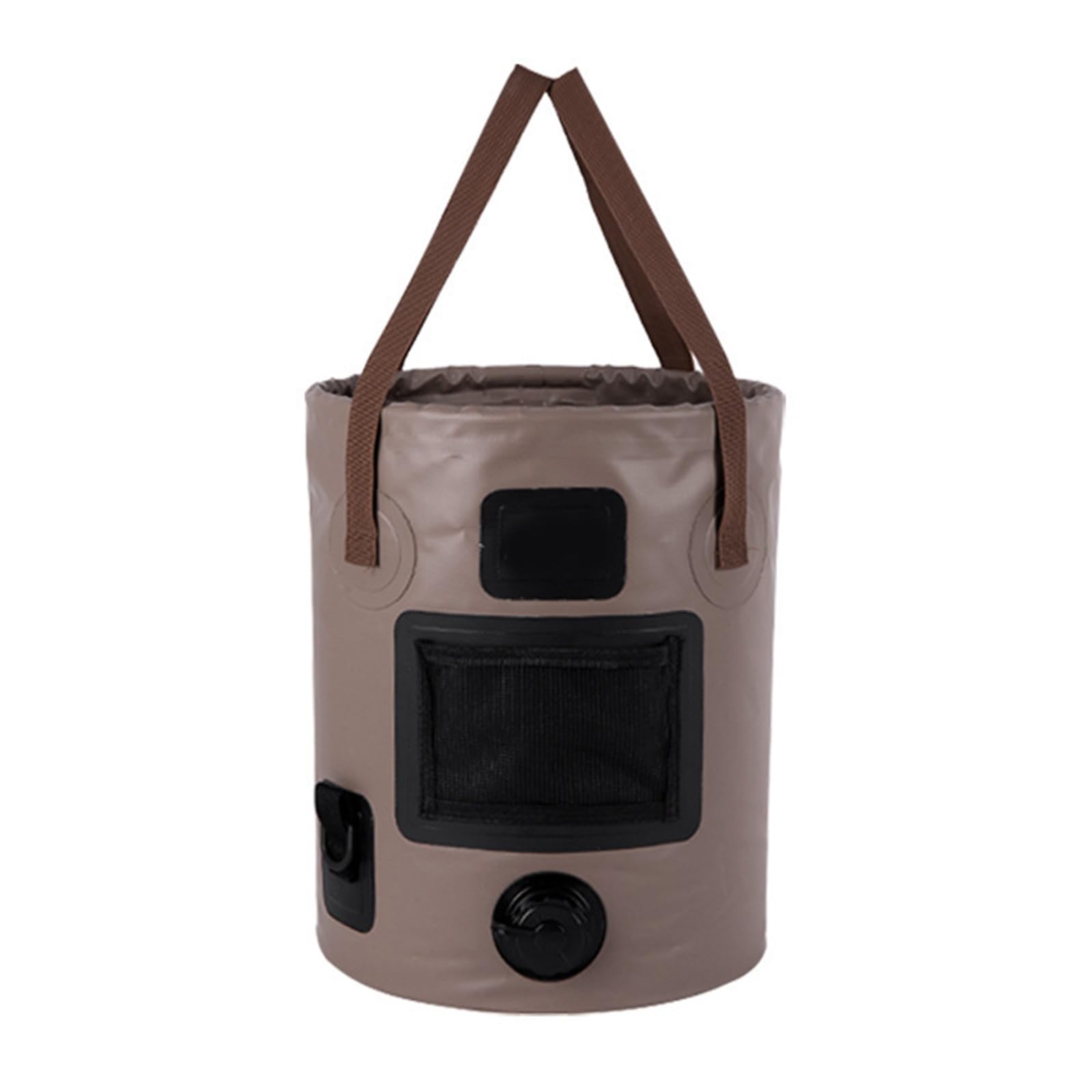 Portable Folding Fishing Bucket 25L Capacity Handheld Bucket Outdoor Travel Water Storage Bag Outdoor Activities Portable Travel Camping Fishing Storage