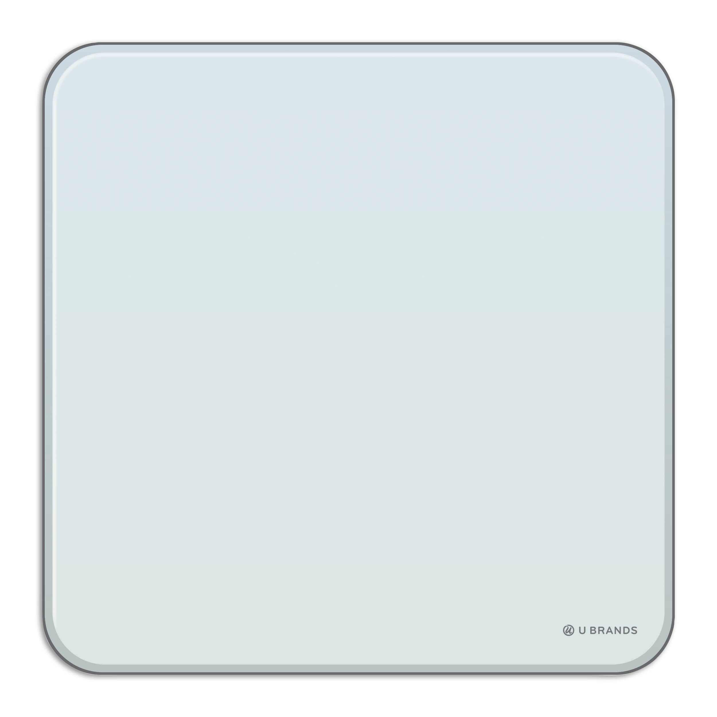 U Brands Square Magnetic Glass Dry Erase Board, Only for use with HIGH