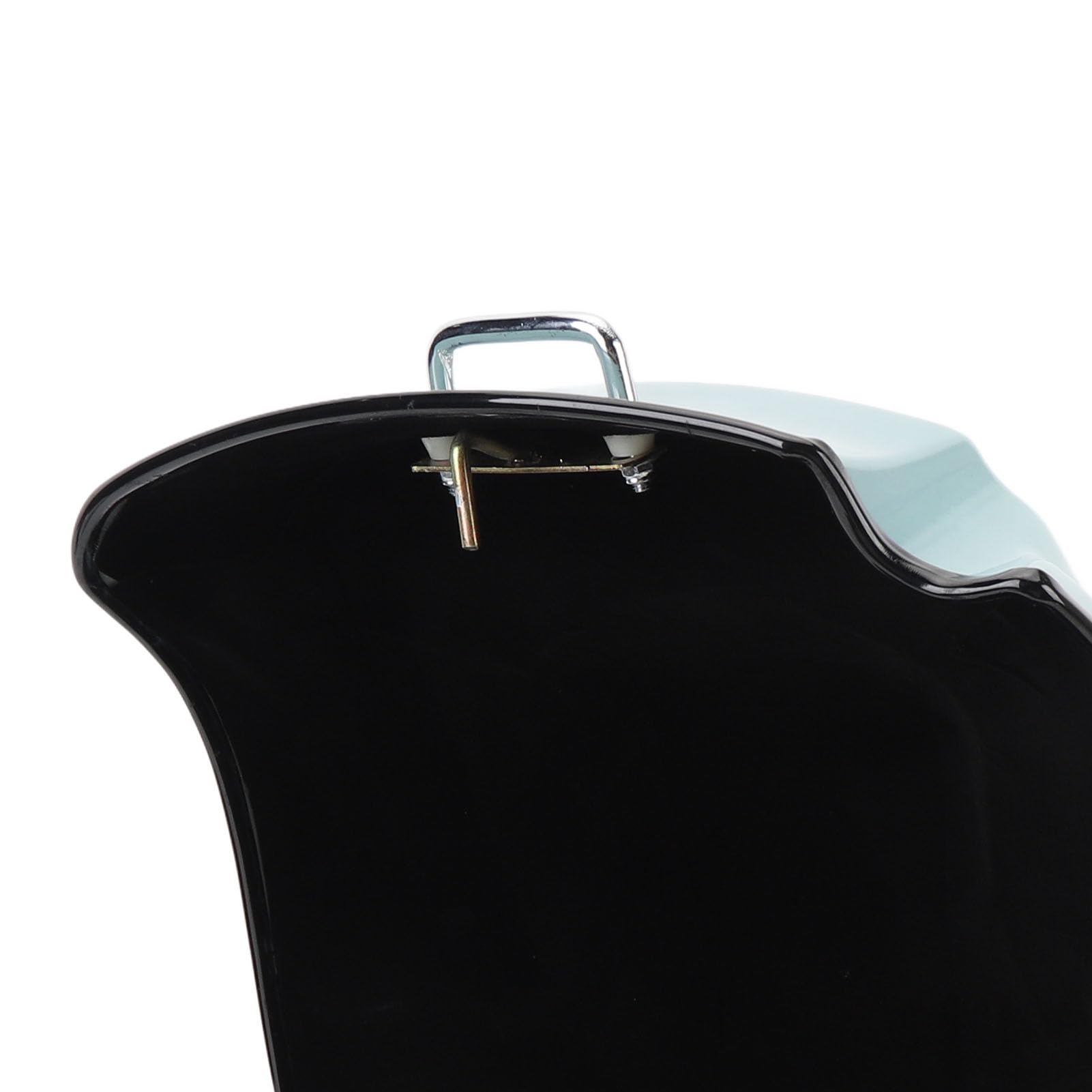 Pongnas Top Case Moto Rétro 38L pour Scooters et Motos Électriques Boîte de Rangement Arrière Facile Cyan Compatible avec Valise Transport Supérieure