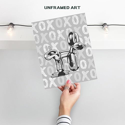 Miniatura 2 de Divertida decoración de baño gris pequeña, decoración de baño gris, blanco y negro, impresión de pared de baño Y2K, bonito arte de pared de baño,