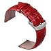 Gear S3 Frontier / Classic Watch Band, V-Moro 22mm Soft Genuine Leather Replacement Watch Strap Wristband for Samsung Gear S3 Sports Smartwatch (Leather Red)