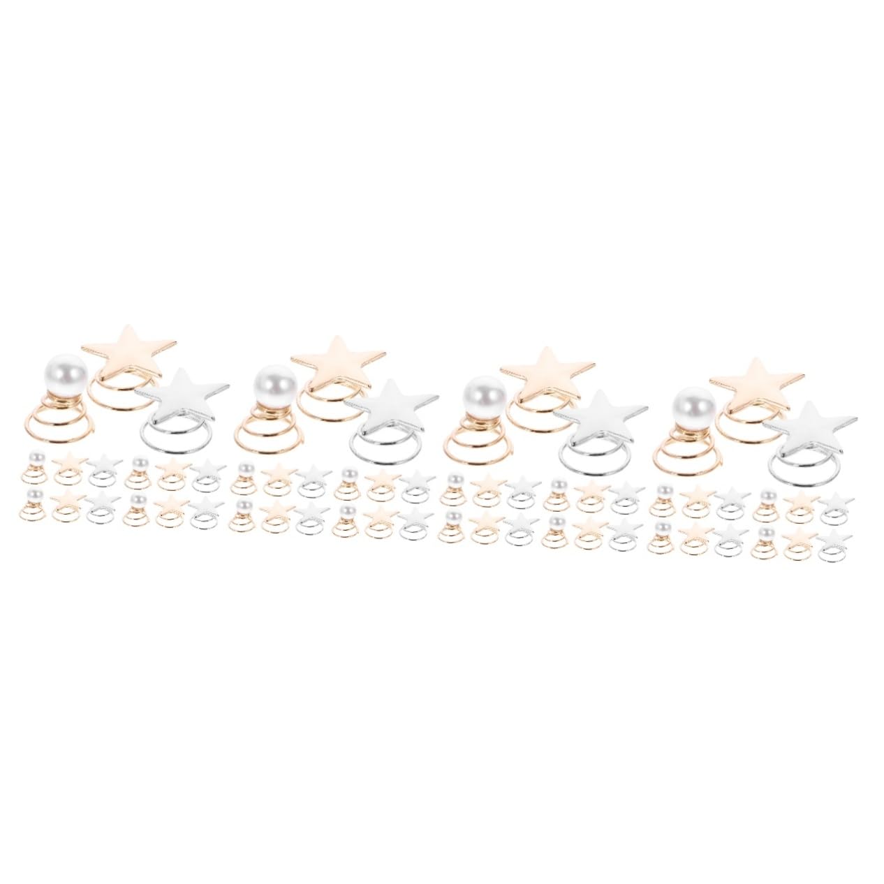 Ipetboom 144pezzi Fermagli Per Spirale Con Perle Accessori Moda Per Donne e Ragazze Per Matrimonio e Occasioni Speciali