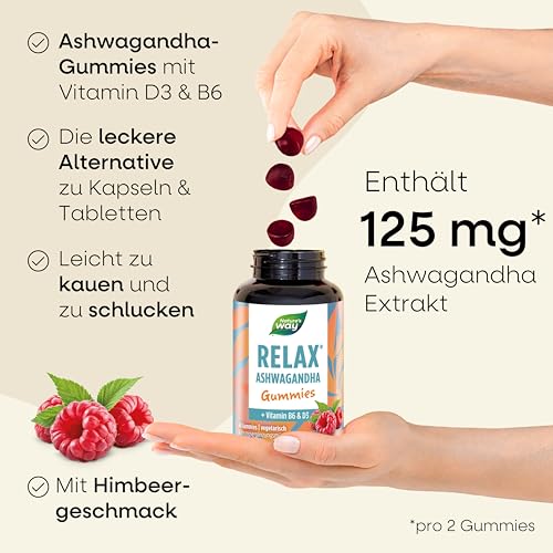 Ashwagandha Gummibärchen hochdosiert - mit Ashwaganda Extrakt und Vitamin B6-60 Stk – Bild 3