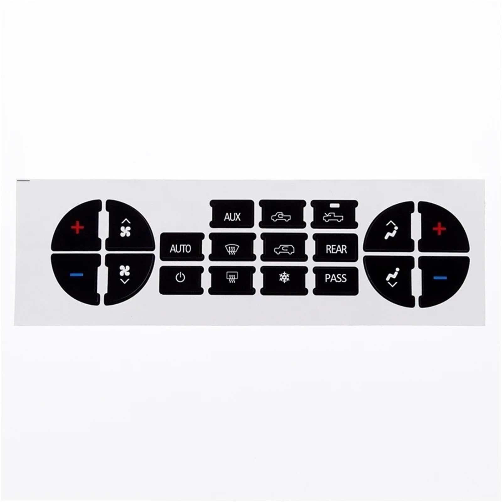 Wsbojxth One Color Repair Patch Compatible With Chevrolet For Avalanche For Silverado For Tahoe For Sierra 1 Pcs Car Interior Stickers Ac Central Control Panel Button Decal With 19-Key