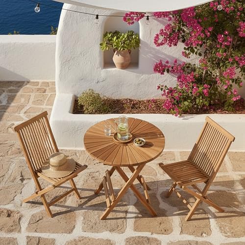 Conjunto de jardin de madera plegable para solucionar la falta de espacio 5