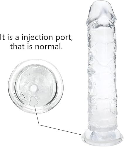 Miniatura 5 de Umania Consolador grande de 10 x 1.9 pulgadas para mujeres sexuales, material seguro para el cuerpo, pene grande realista con fuerte ventosa para