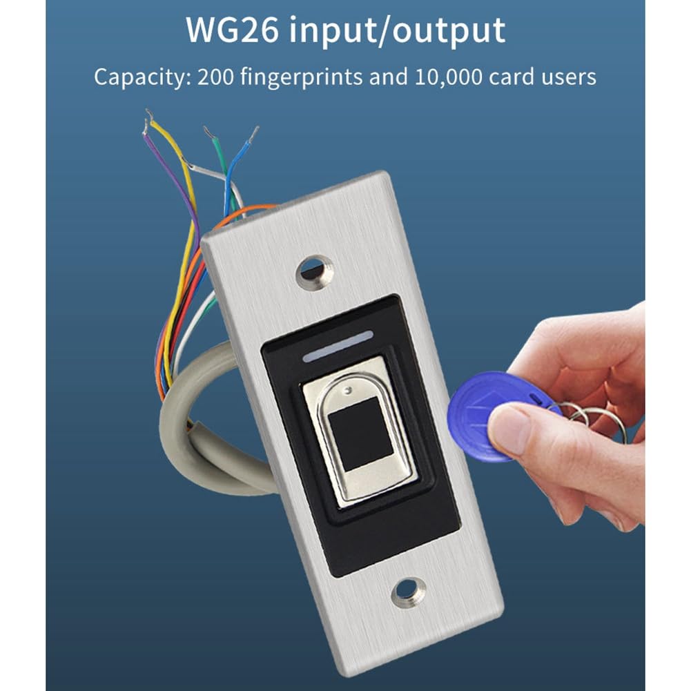 RFID 125 kHz IP68 wodoodporna metalowa klawiatura kontroli dostępu do odcisków palców wbudowana konstrukcja czytnik drzwi bezpieczeństwa
