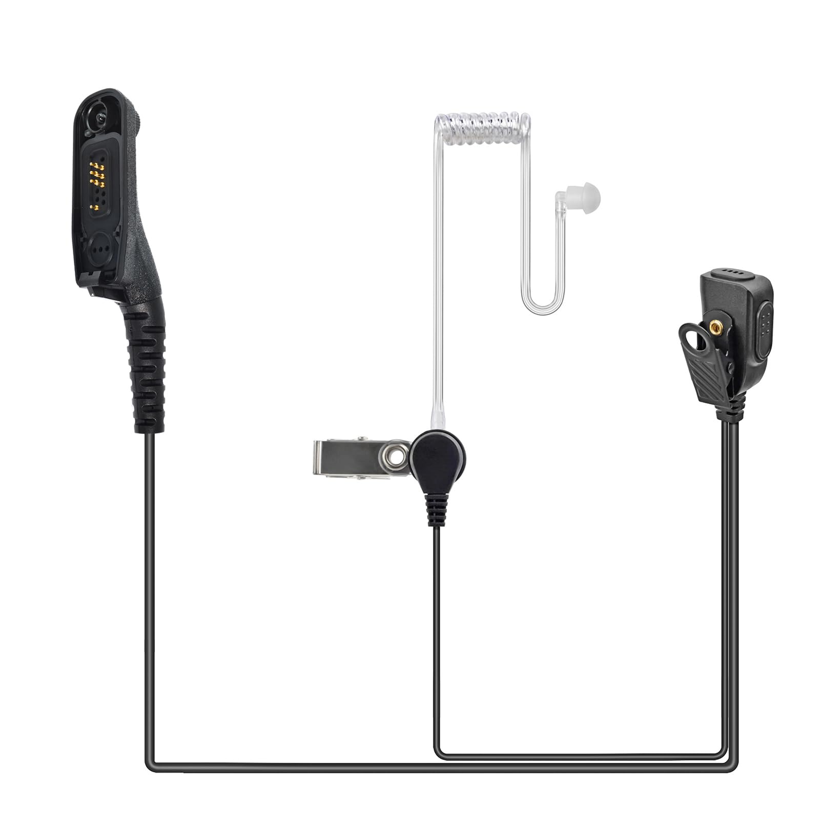 Auricolare con Microfono Multipin Compatibile Motorola DP3400 DP4400 DP4800 DGP4150 XiR-P8200 Xpr-6300 Radio Bidirezionale Tubo Acustico