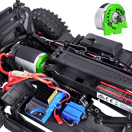 Image of Hobbypark Aluminum Motor Plate for Traxxas TRX4 TRX6 Motor Mounts (Green)