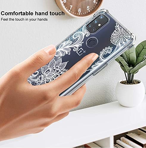Starhemei for OnePlus Nord N10 5G case, Case for OnePlus Nord N10 5G, Soft TPU Shock Absorption Flexible Gasbag Protection Case Cover for OnePlus Nord N10 5G (Whitelace)