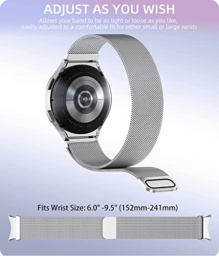 Image of Printme No Gap Stainless Steel Band Magnetic Belt Compatible for Samsung Galaxy Watch 5 Pro Band 45mm, Galaxy Watch 4 Classic Strap 42mm|46mm, Galaxy Watch 5 Strap, Watch 4 Band 40mm|44mm,