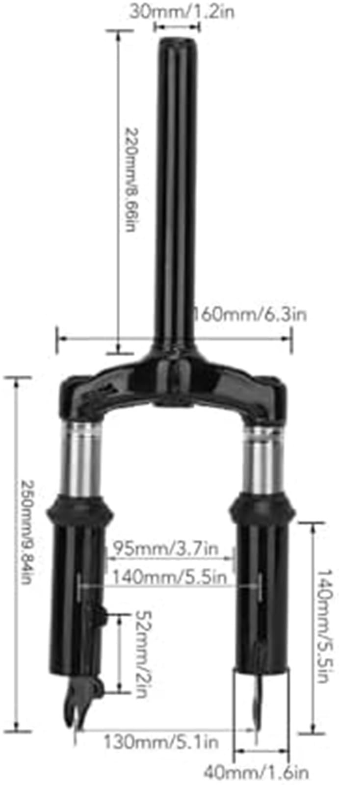 Suspension pour Avant et Fourche for Scooter électrique de 10