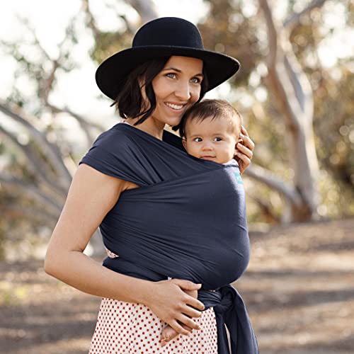 Image of Moby Baby Wrap Carrier Classic for Newborns to Toddlers (8-33lbs), Infant Sling Carrier, Lightweight & Hands Free Design, Adjustable for All Body Types (Deep Sea)