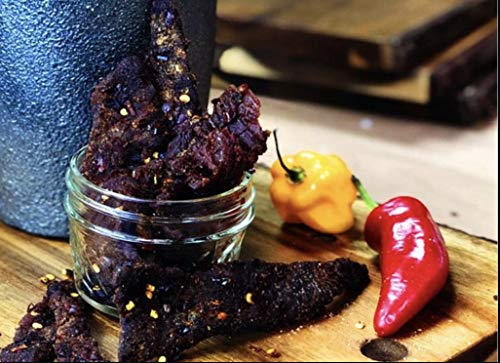 Jjd Usa Inferno X And Creeping Reaper Jerky - Jurassic Jerky Carnivore Candy Peppered Beef Jerky Hottest Peppers In The World!! Sweet With Heat! High Protein thumb #5