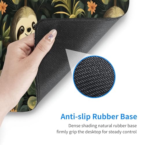 Grand tapis de souris de jeu de haute précision à bords cousus - 4