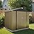 Greesum 8×6FT Outdoor Storage Shed, Metal Patio Storaged Sheds with Lockable Doors, Sheds & Outdoor Storage for Bike, Backyard, Pool and Garden, Brown