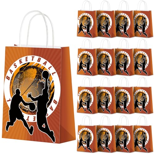 Sacs cadeaux en papier basket-ball Bgtecho anti-déchirure pour bonbons