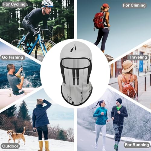 Balaclava para Hombres y Mujeres con Patrón de Teclas de Piano y Notas, Máscara de Rostro Completa para Ciclismo miniatura 6