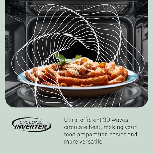 Panasonic NN-SN76LS 1.6 cu.ft Cyclonic Inverter Countertop Microwave Oven 1250Watt Power with Genius Sensor Cooking, 19.44"D x 21.88"W x 11.94"H, Stainless Steel - image 7