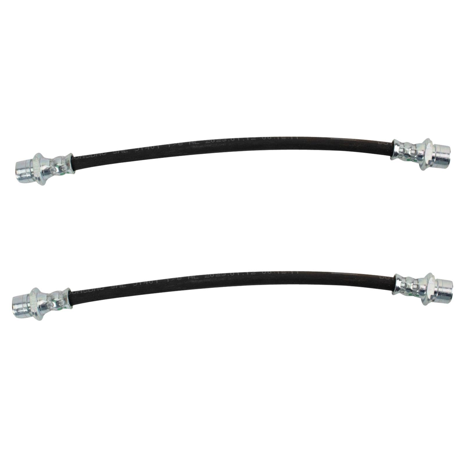 TRQ Rear Driver &amp; Passenger Side Brake Hose Set