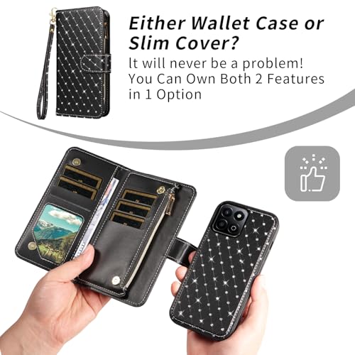 Coque Honor 200 Smart noire Asuwish ZSZXCXDK rigide - 3