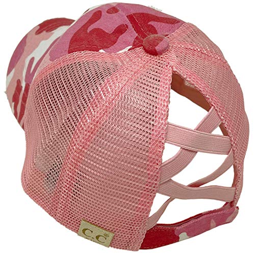 C.C Kids 2-5 Ponytail Messy Buns Ponycaps Baseball Visor Cap Hat