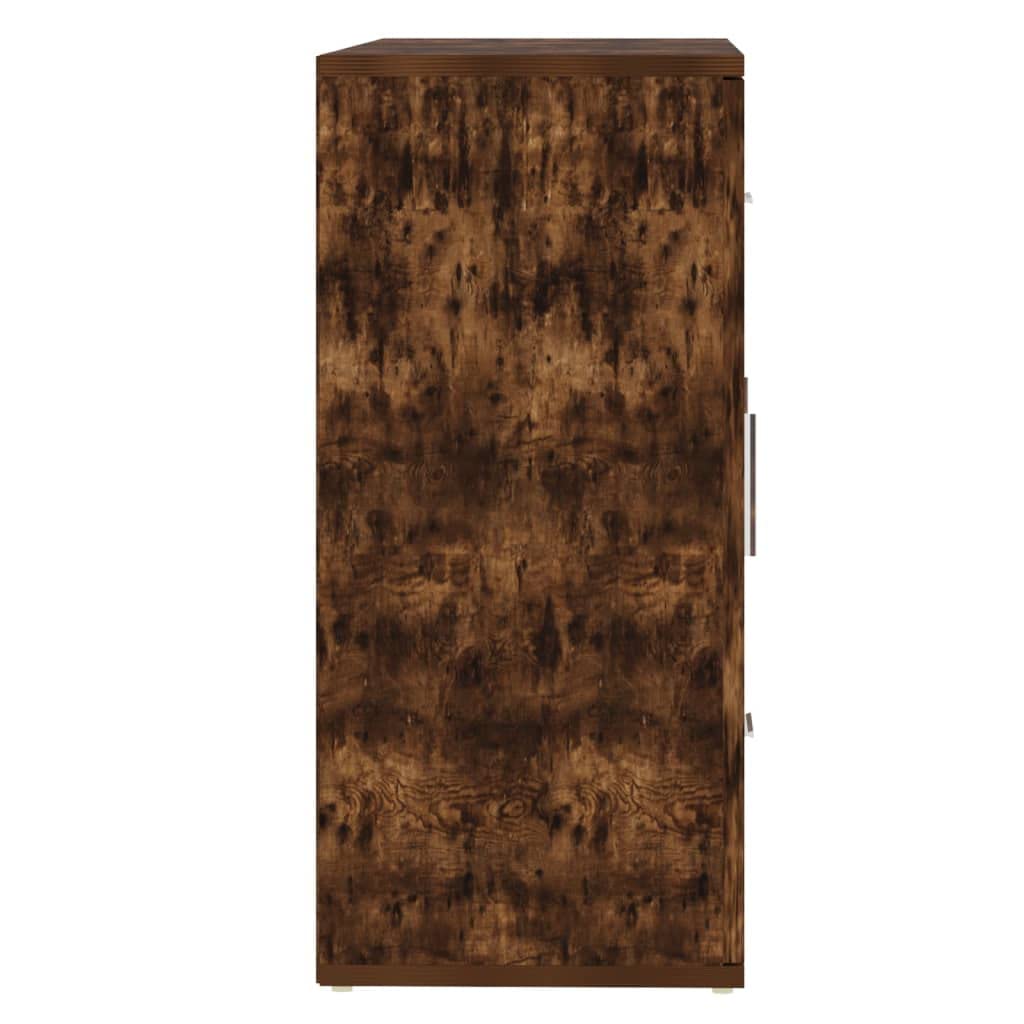 vidaXL Dressoir 91x29,5x65 cm bewerkt hout zwart