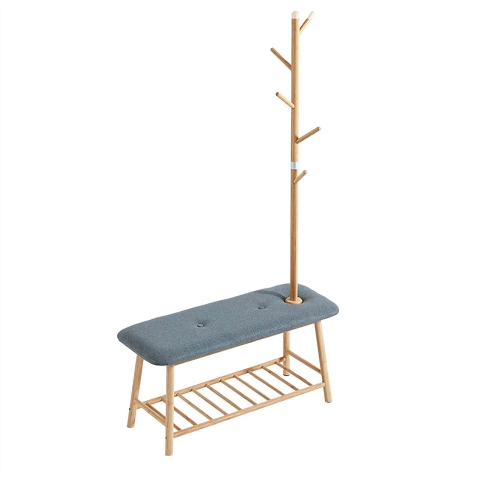 Panca Portascarpe da Ingresso Sgabello for scarpe con appendiabiti Panca d'ingresso Sedile imbottito Scaffale portaoggetti multifunzionale for la camera da letto dell'home office Panca Portascarpe da