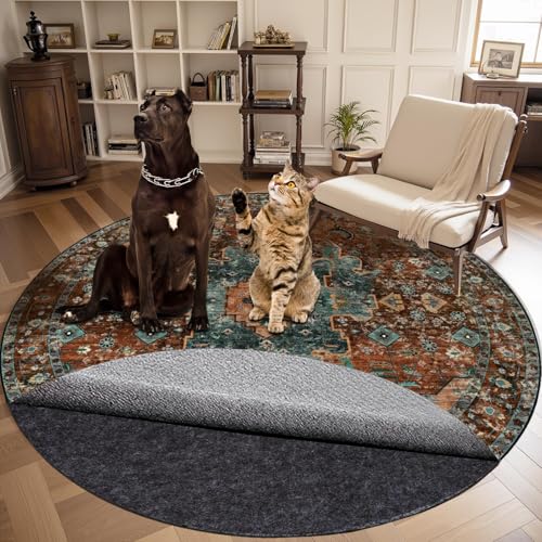 5FT Round Non-Slip Rug Pad