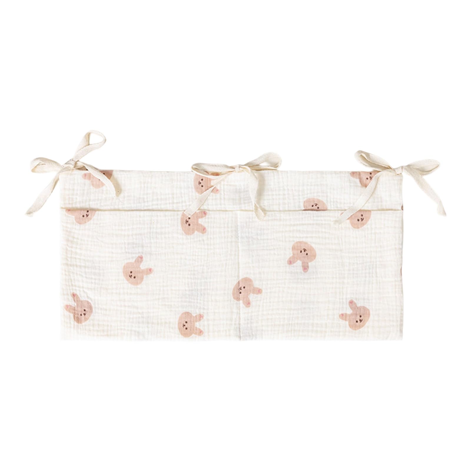FackLOxc Cotton Bed Rod Storage Hanging Bag Bedside Organiser Placement on Strollers Quick Setsup Nappy Diaper Bag Multifunctional