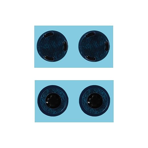 4-Pack Laptop Case Bottom Rubber Feet Pads for Microsoft Surface Laptop 3/4/5, Diameter 0.35in, Black