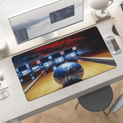 Bowling Desk Mat Alfombrilla grande antideslizante miniatura 6