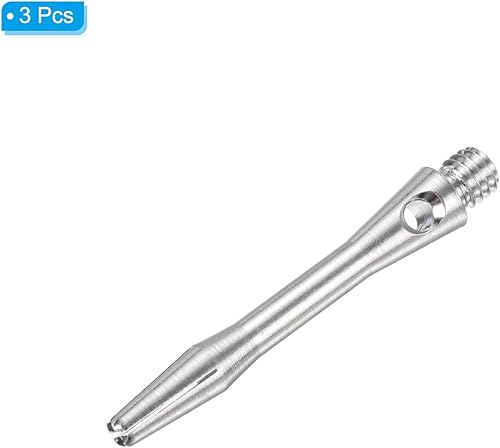 Miniatura 3 de PATIKIL Ejes de dardo, rosca mediana de 2 BA de aluminio, tallos de dardos accesorios de lanzamiento para punta de acero