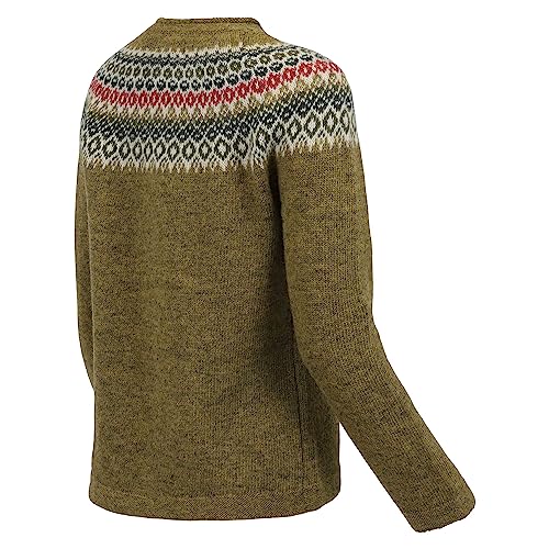 ICEWEAR Fagradalsfjall Icelandic Pattern Light Wool Long Cardigan4